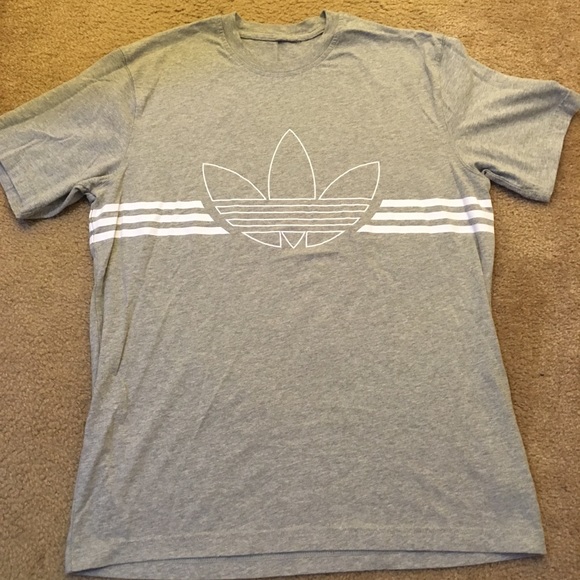 adidas Other - Adidas trefoil logo t-shirt gray M